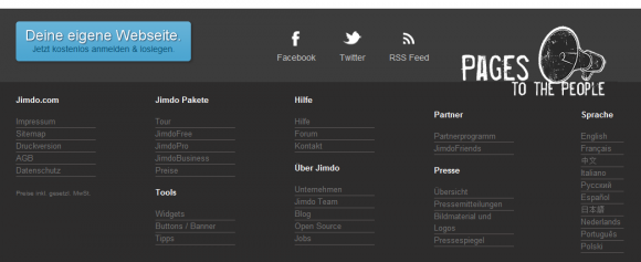 Der neue Footer, hier findet ihr garantiert zu allen Seiten.