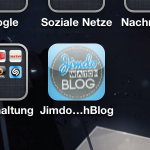 Das JimdoWatchBlog auf dem Homescreen eines iOS Devices, das kannst du auch!