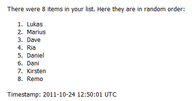 Jimdo Handbuch - Gewinnspiel Auslosung