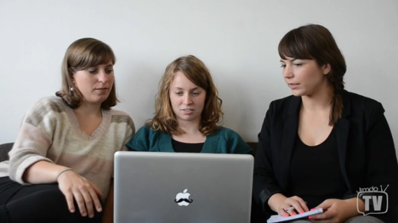 JimdoTV - Das Team (v.l.n.r. Ria, Kerstin und Svenja)