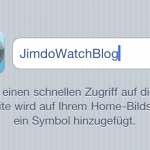 Jetzt müsst ihr eurem Lesezeichen nur noch einen Namen geben!